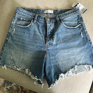 Size 12/31 high rise dad shorts, Abercrombie